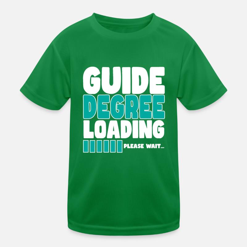 Tourguide lädt Ausbildung Kinder Funktions-T-Shirt