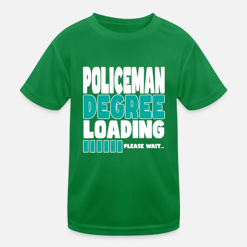 Policeman invites training Kids Functional T-Shirt