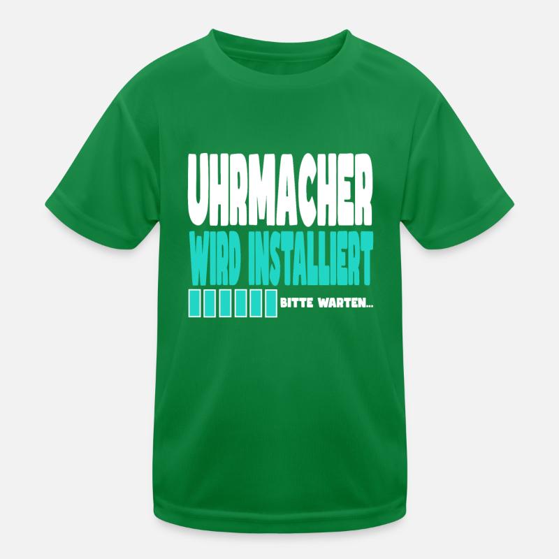 Uhrmacher wird installiert Kinder Funktions-T-Shirt
