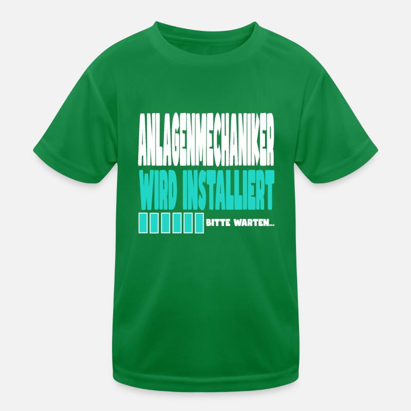 Anlagenmechaniker wird installiert Kinder Funktions-T-Shirt