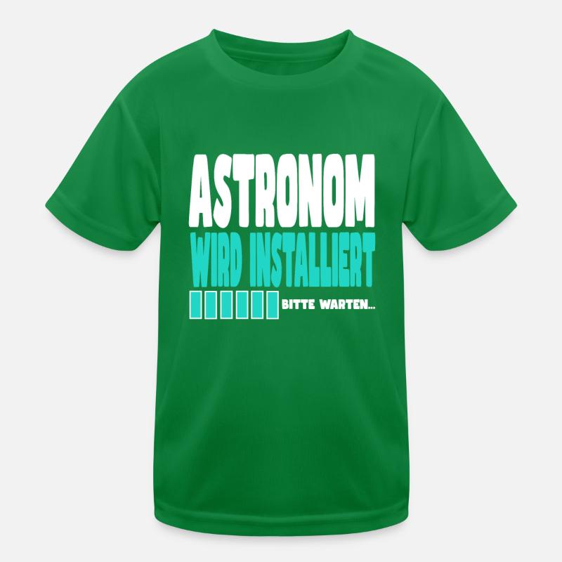Astronom wird installiert Kinder Funktions-T-Shirt