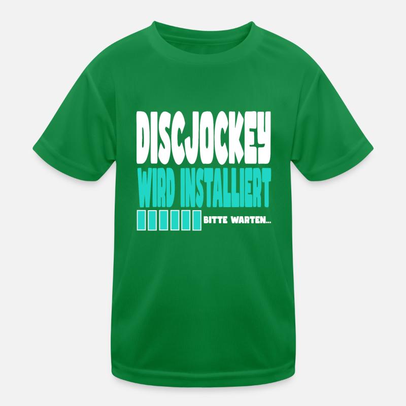Discjockey wird installiert Kinder Funktions-T-Shirt