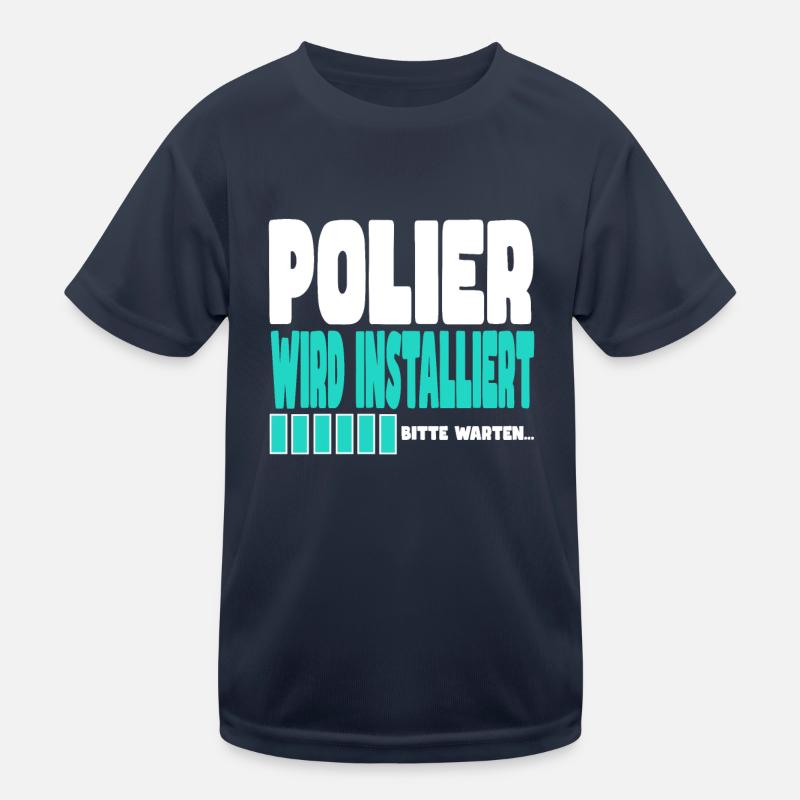 Polier wird installiert Kinder Funktions-T-Shirt