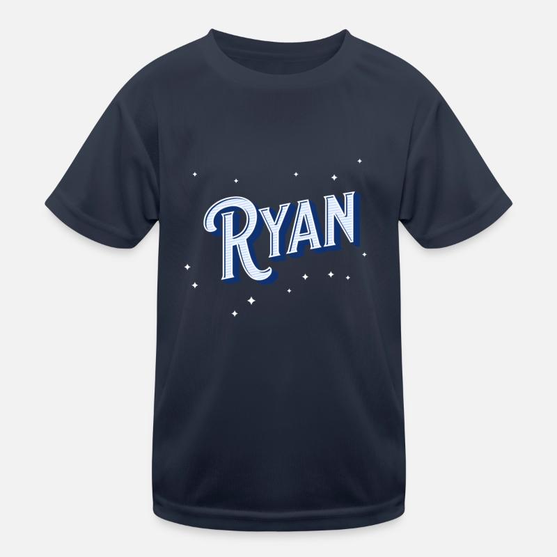 Ryan name personalized - Kids Functional T-Shirt - navy