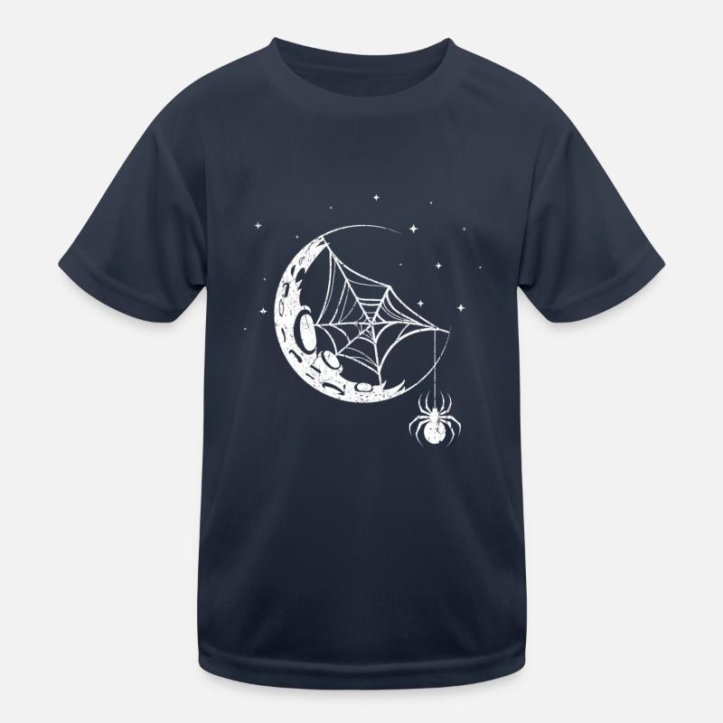 Spinne Spinnennetz Kinder Funktions-T-Shirt