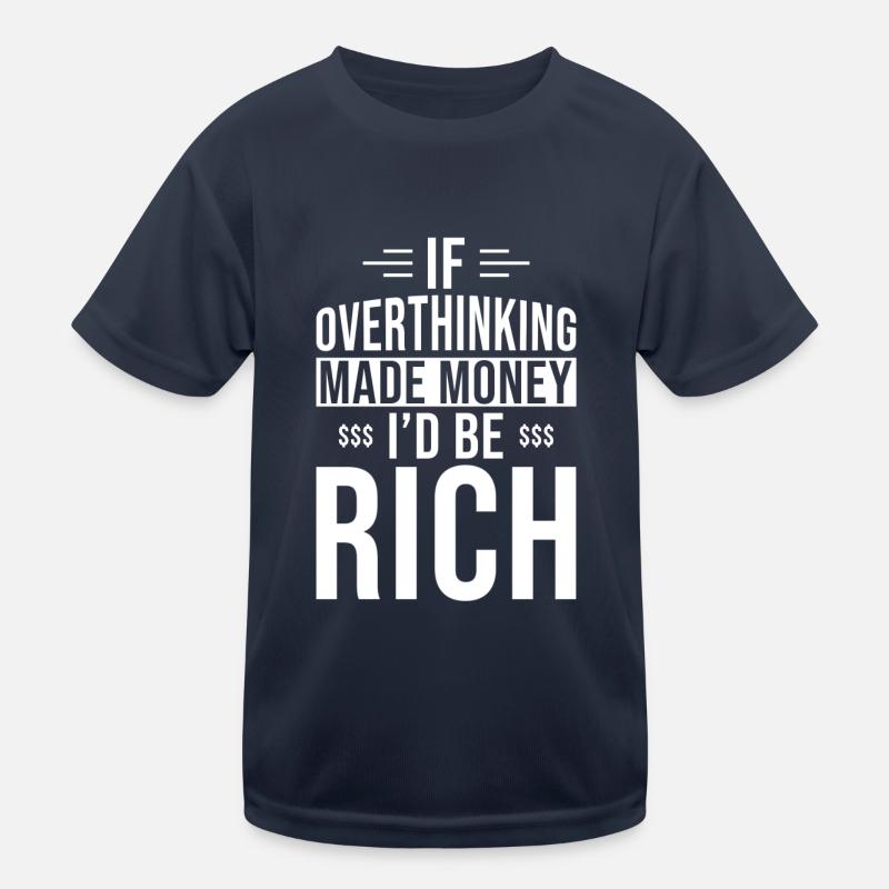 Overthinker Overthinking Kids Functional T-Shirt
