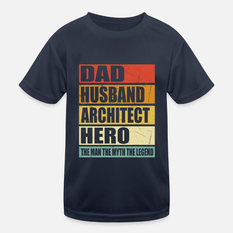 Vater Ehemann Architekt Held Kinder Funktions-T-Shirt