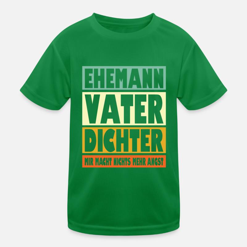 Dichter Vater Ehemann Held Kinder Funktions-T-Shirt