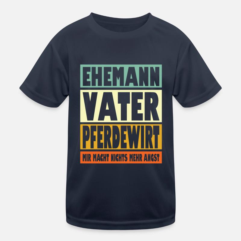 Pferdewirt Vater Ehemann Held Kinder Funktions-T-Shirt