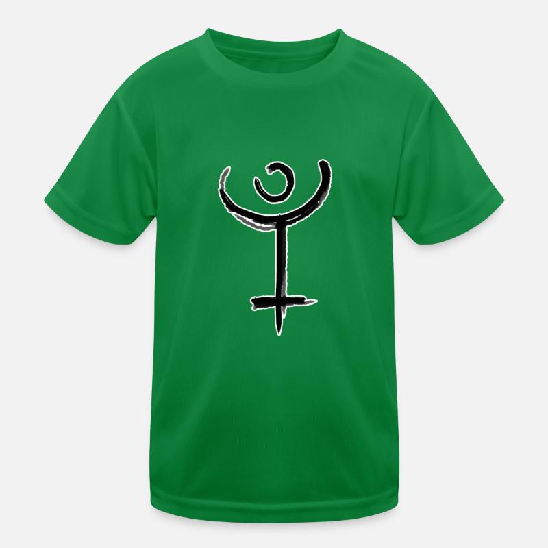 Pluto Astrologie Symbol Kinder Funktions-T-Shirt
