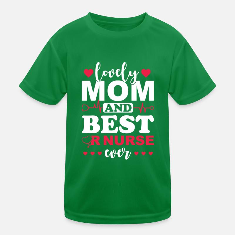 OP Krankenschwester Mutter Kinder Funktions-T-Shirt