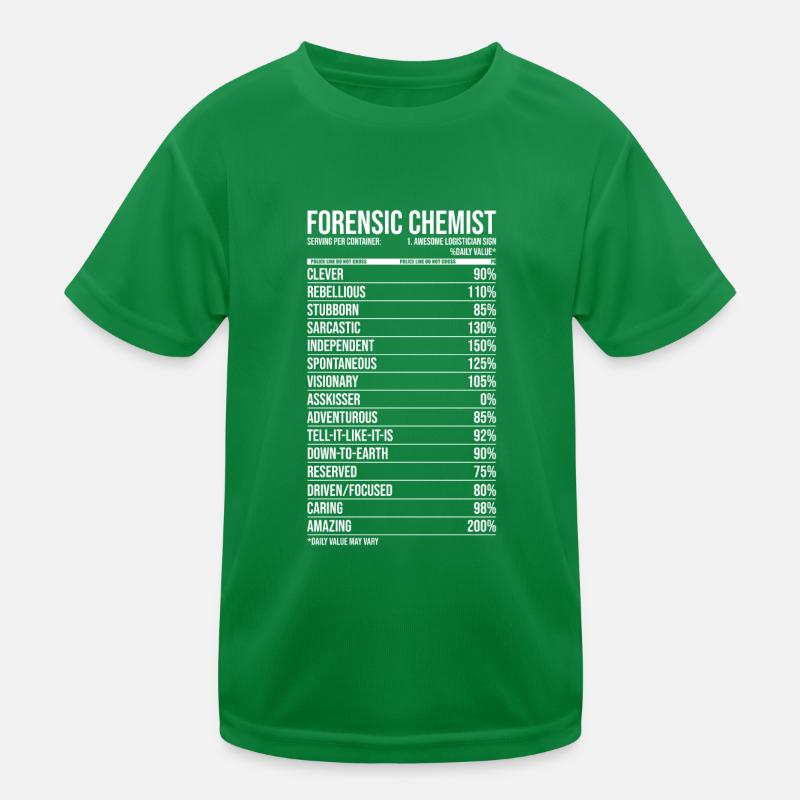Forensic Chemist Daily Value Kids Functional T-Shirt
