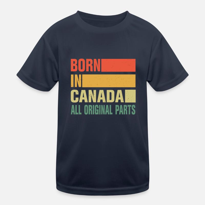 Né au Canada T-shirt sport Enfant