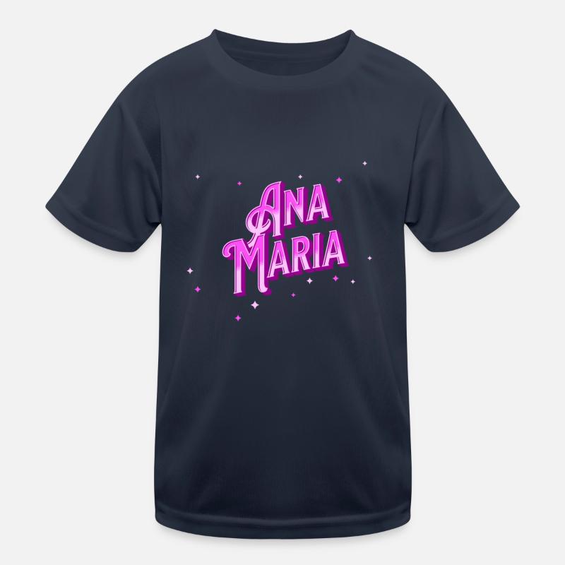 Anna Maria Namen personalisiert Kinder Funktions-T-Shirt