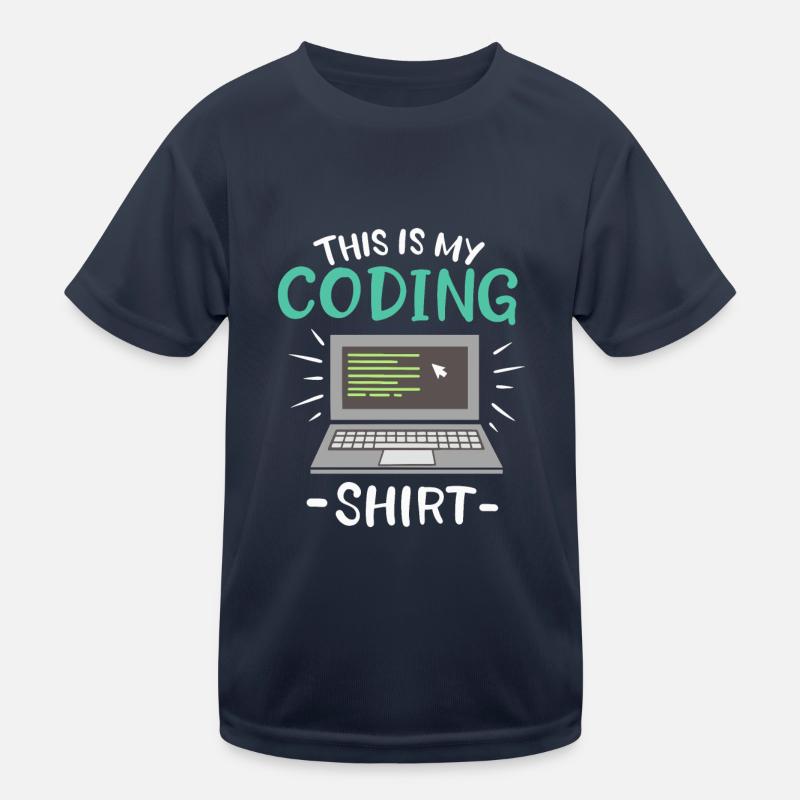 Ceci est mon codeur de chemise de codage T-shirt sport Enfant