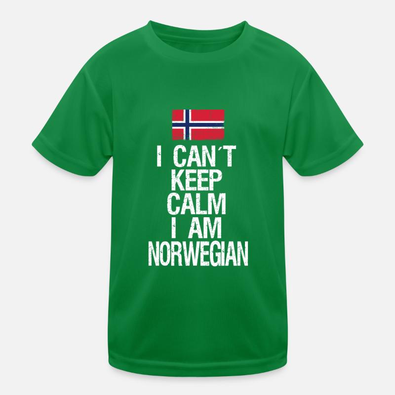 I can not Keep Calm I am Norweger Kinder Funktions-T-Shirt
