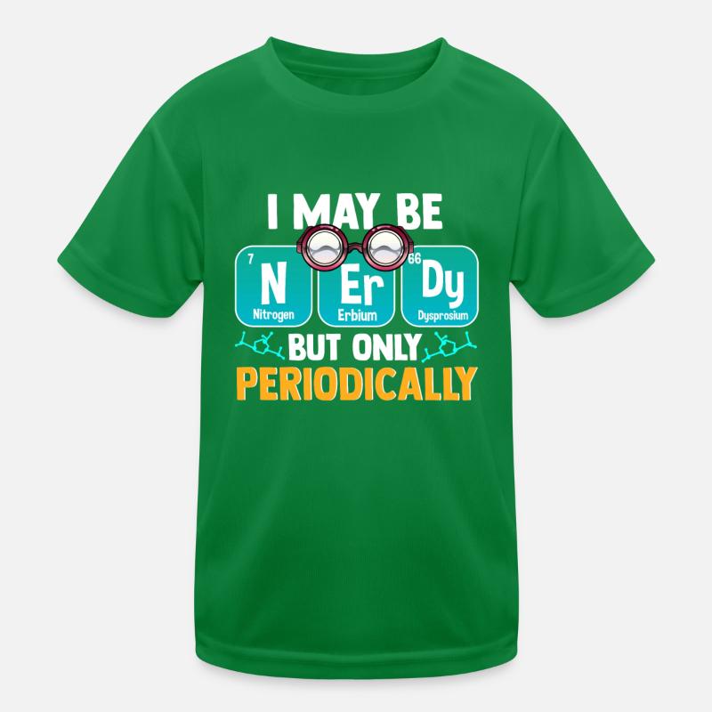 Nerd periodic table Kids Functional T-Shirt