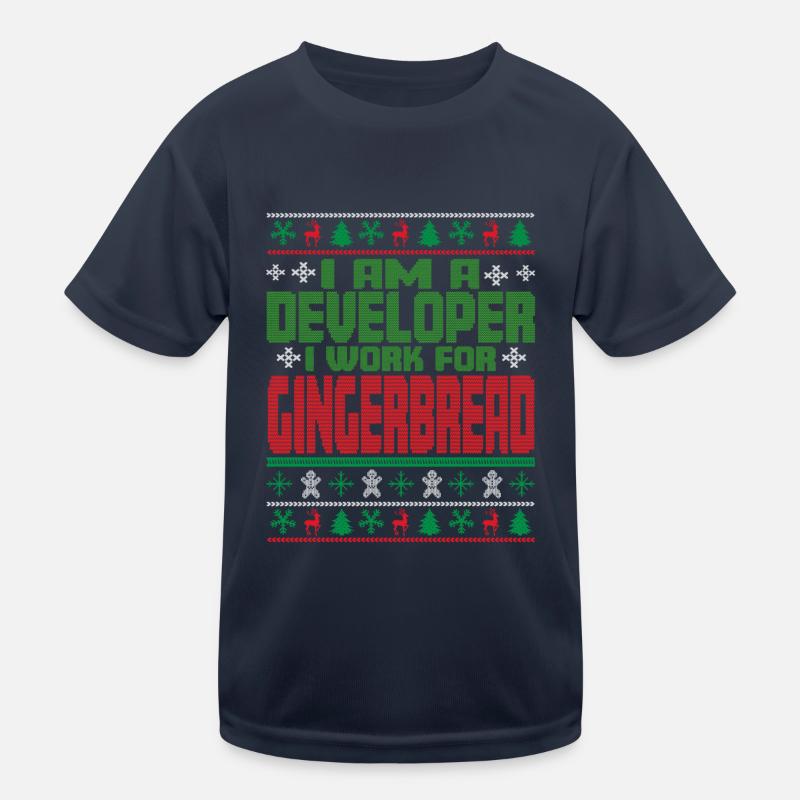 Software Developer Christmas Quote Kids Functional T-Shirt