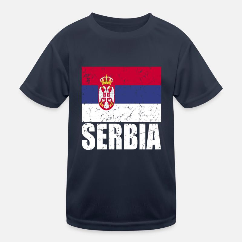 Drapeau de la Serbie T-shirt sport Enfant