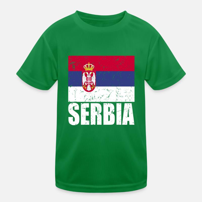 Drapeau de la Serbie T-shirt sport Enfant