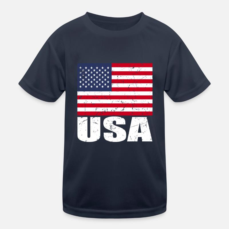 Deer Flag Kids Functional T-Shirt