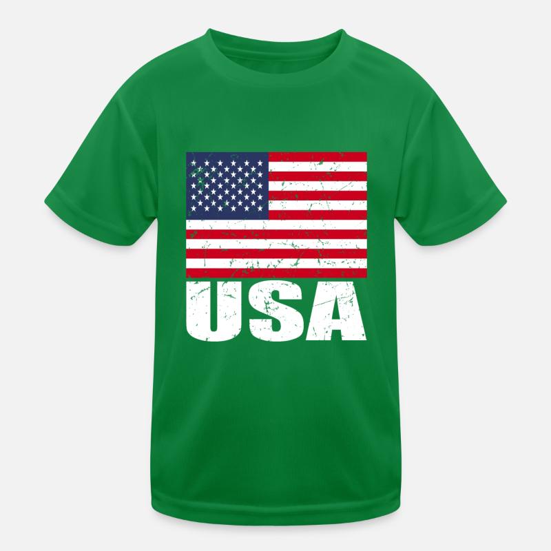 Drapeau de cerf T-shirt sport Enfant