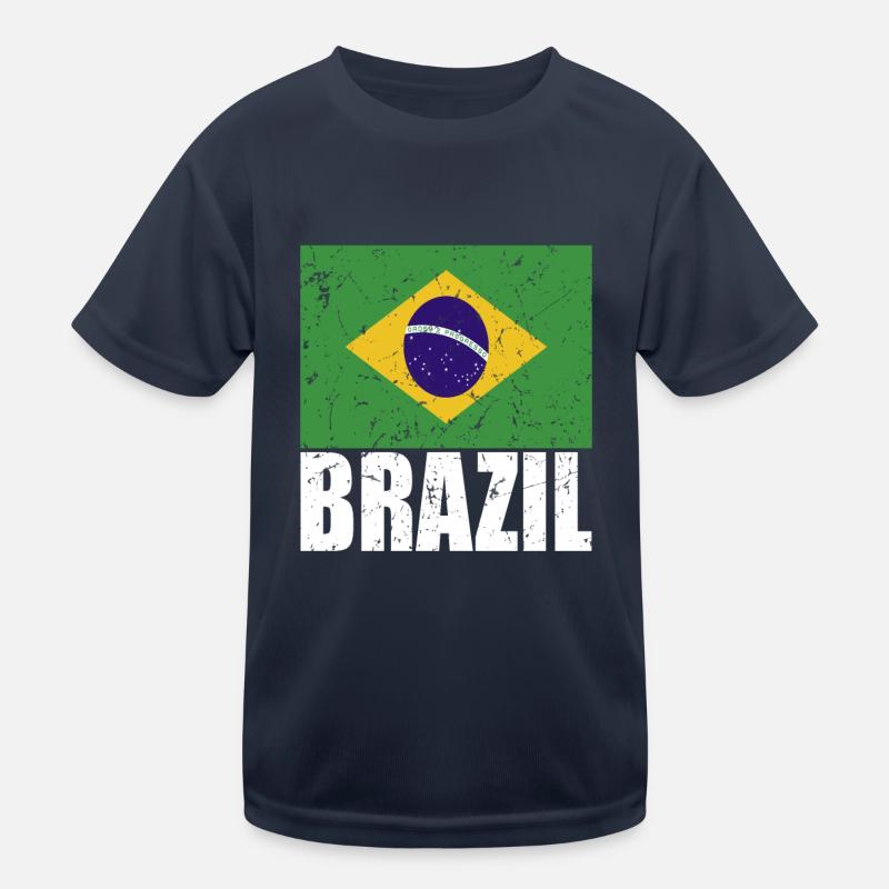 Drapeau du Brésil T-shirt sport Enfant