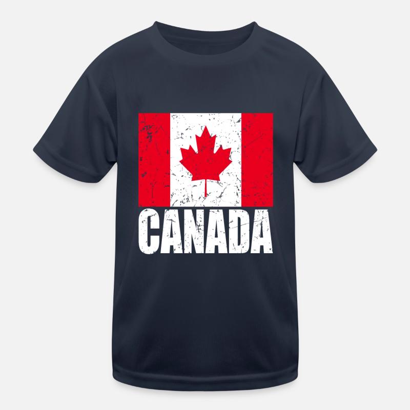 Canada Flag Kids Functional T-Shirt
