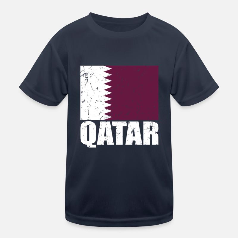 Drapeau du Qatar T-shirt sport Enfant