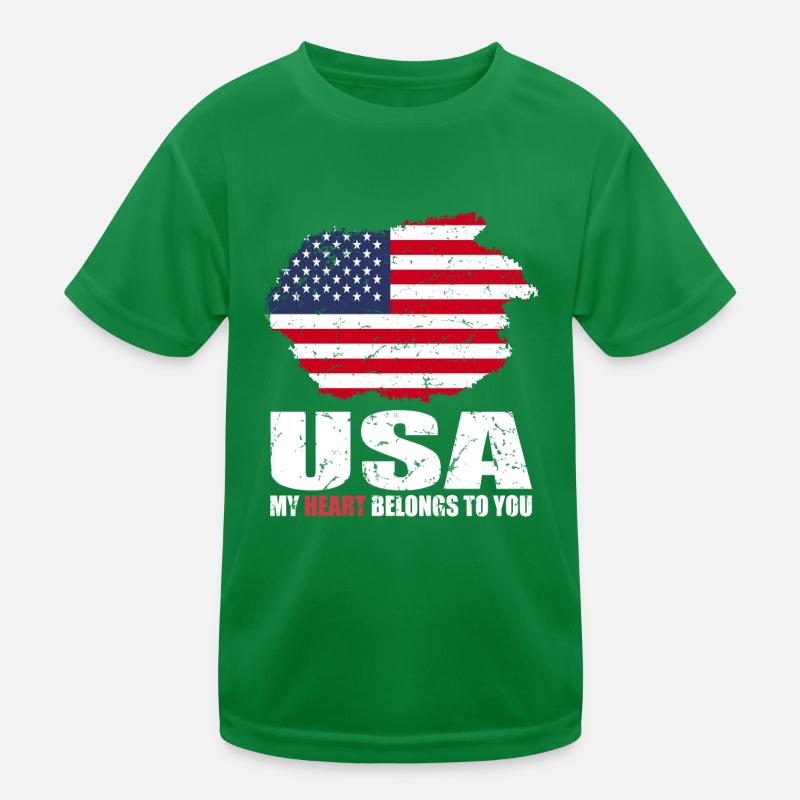 Drapeau de cerf T-shirt sport Enfant