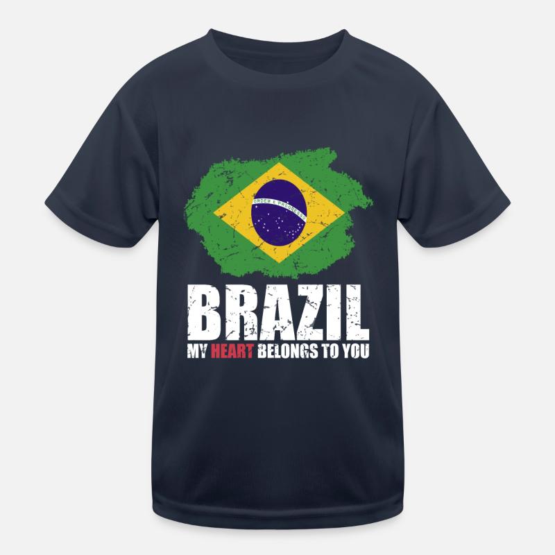 Drapeau du Brésil T-shirt sport Enfant