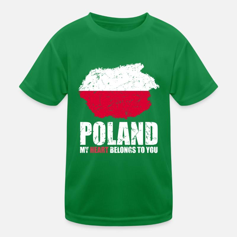 Drapeau de la Pologne T-shirt sport Enfant