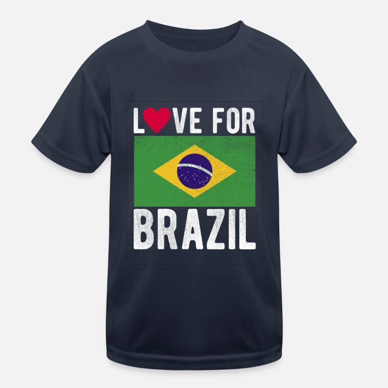 Drapeau du Brésil T-shirt sport Enfant