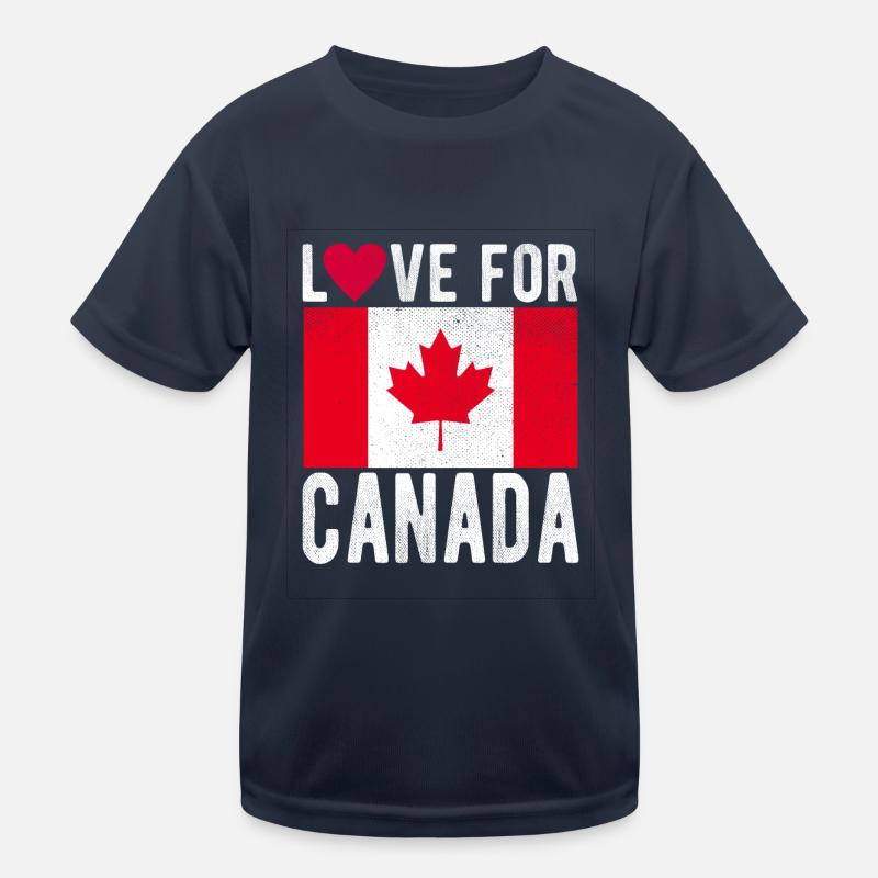 Drapeau du Canada T-shirt sport Enfant