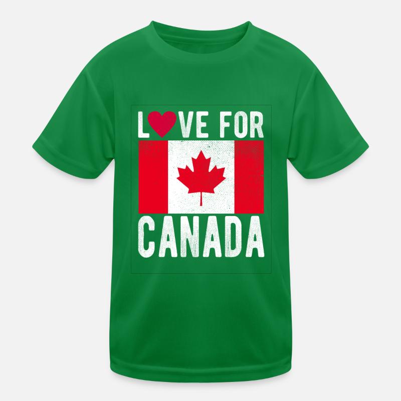 Drapeau du Canada T-shirt sport Enfant