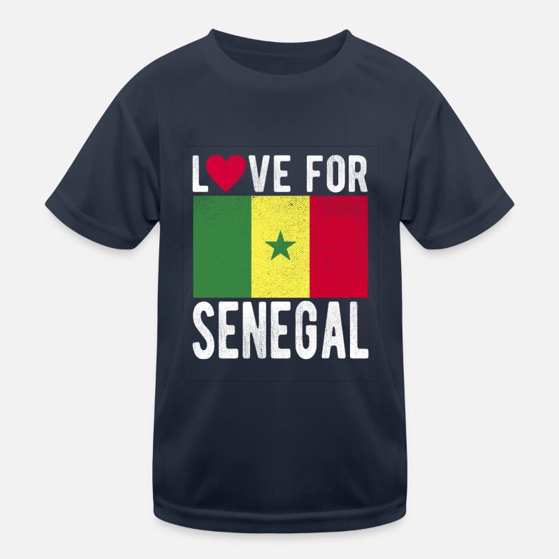 Drapeau du Sénégal T-shirt sport Enfant