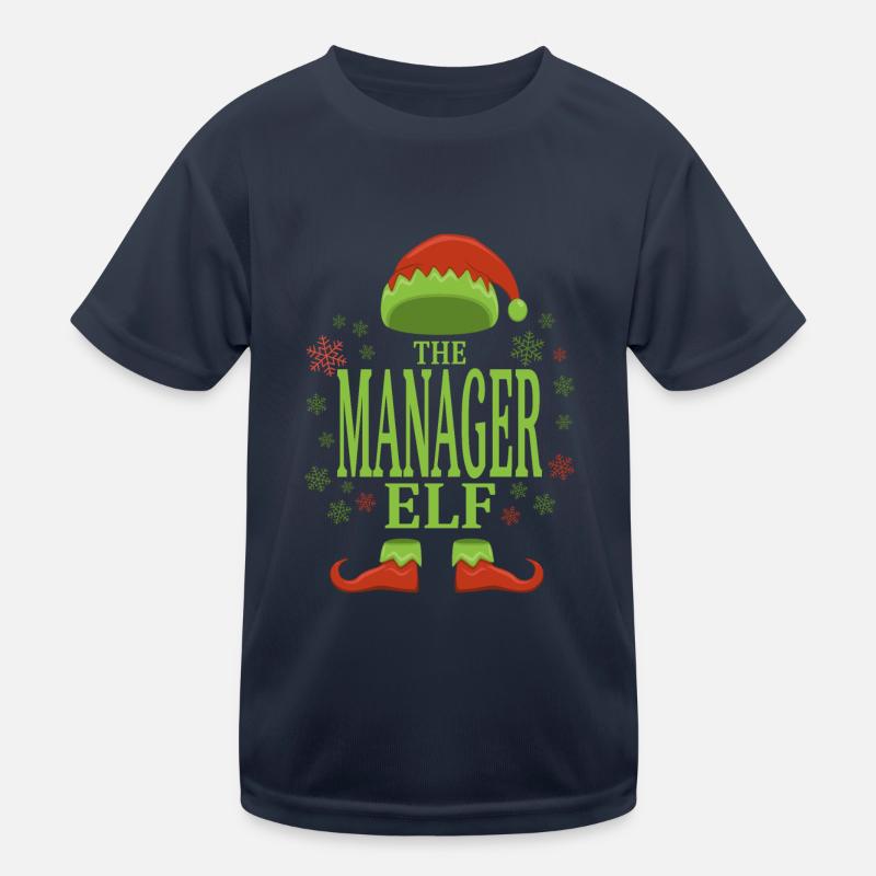 Manager Elfe de Noël T-shirt sport Enfant