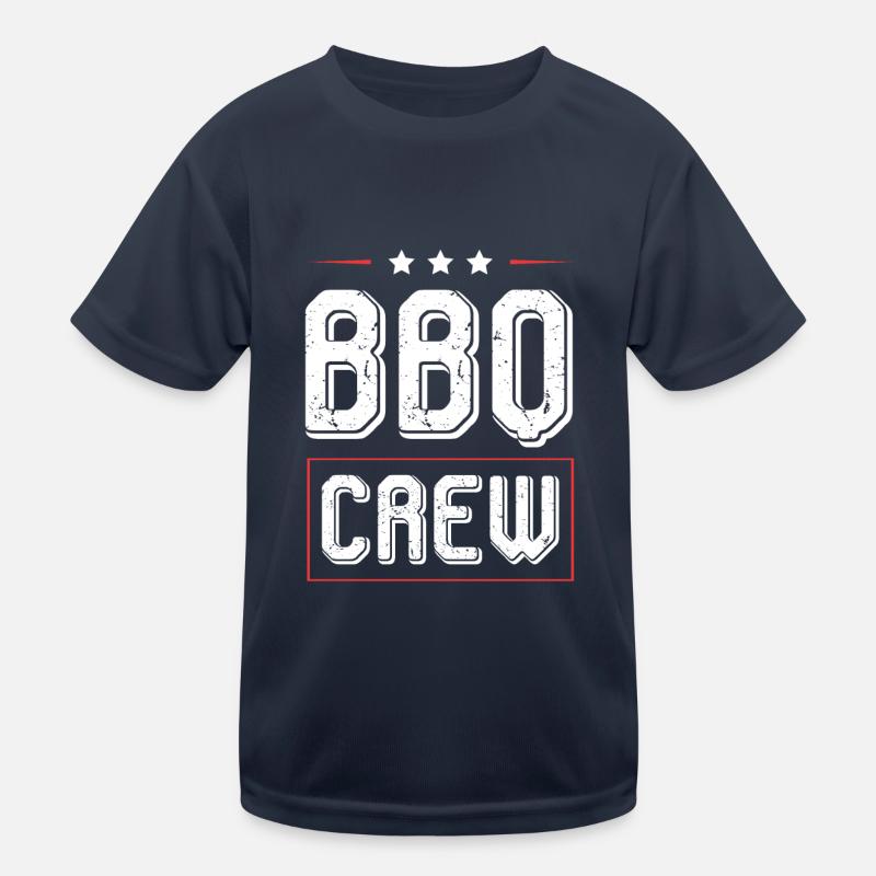 Bbq Crew Kinder Funktions-T-Shirt