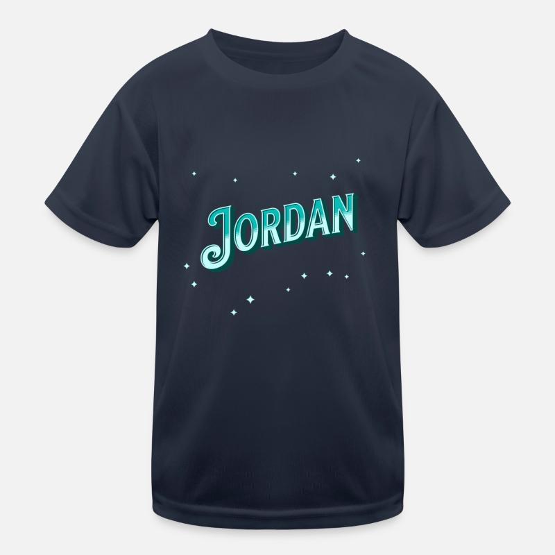 Jordan name personalized - Kids Functional T-Shirt - navy