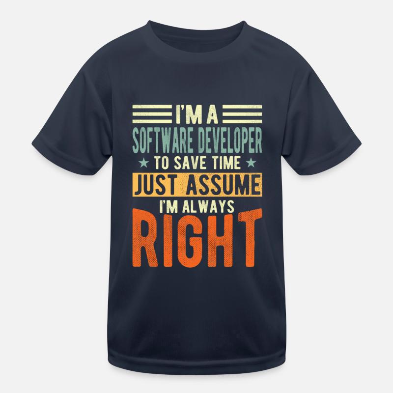 Software developer Kids Functional T-Shirt
