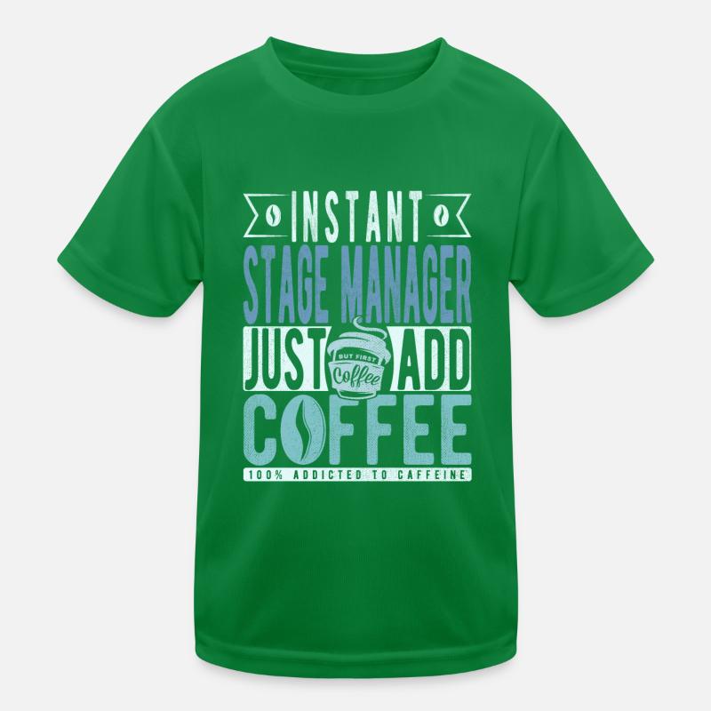 Citation de café du régisseur T-shirt sport Enfant