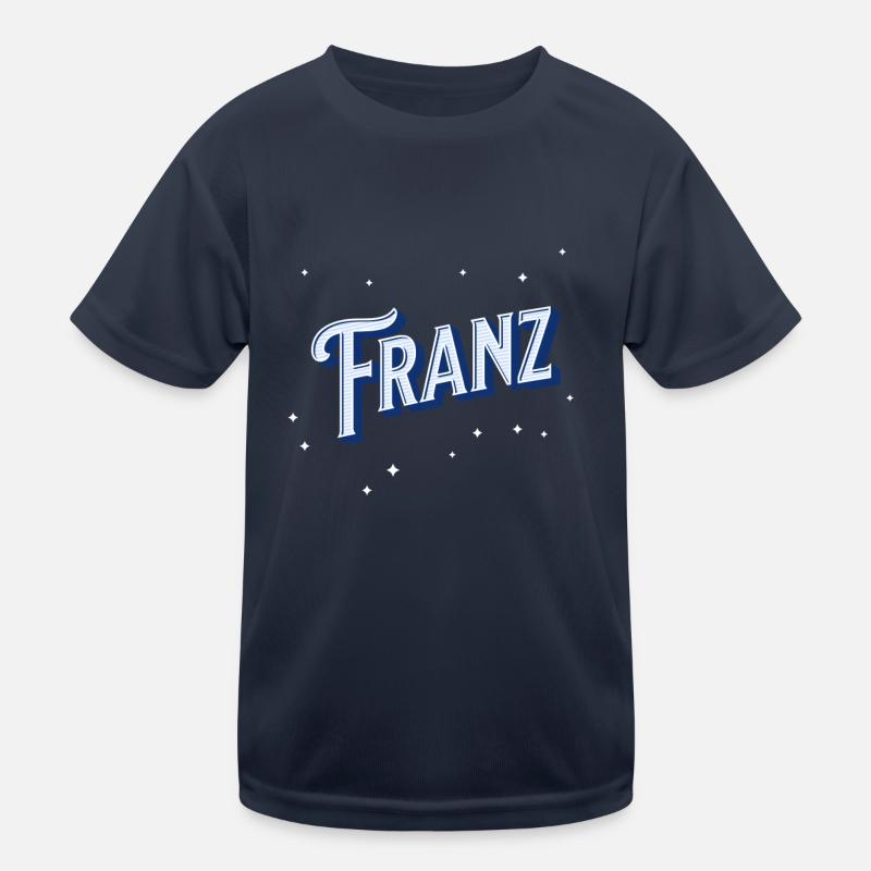 Nome Franz personalizzato Maglietta sportiva per bambini
