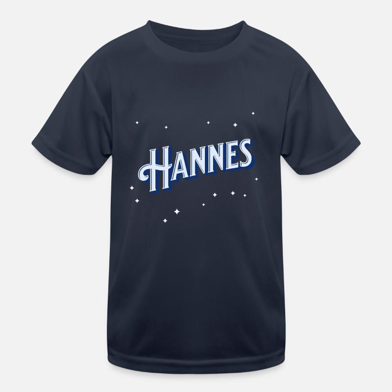 Hannes' name personalized Kids Functional T-Shirt
