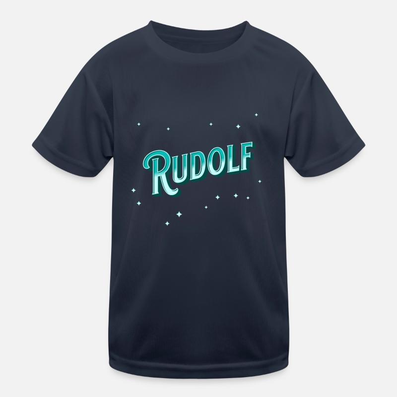 Rudolf name personalized Kids Functional T-Shirt