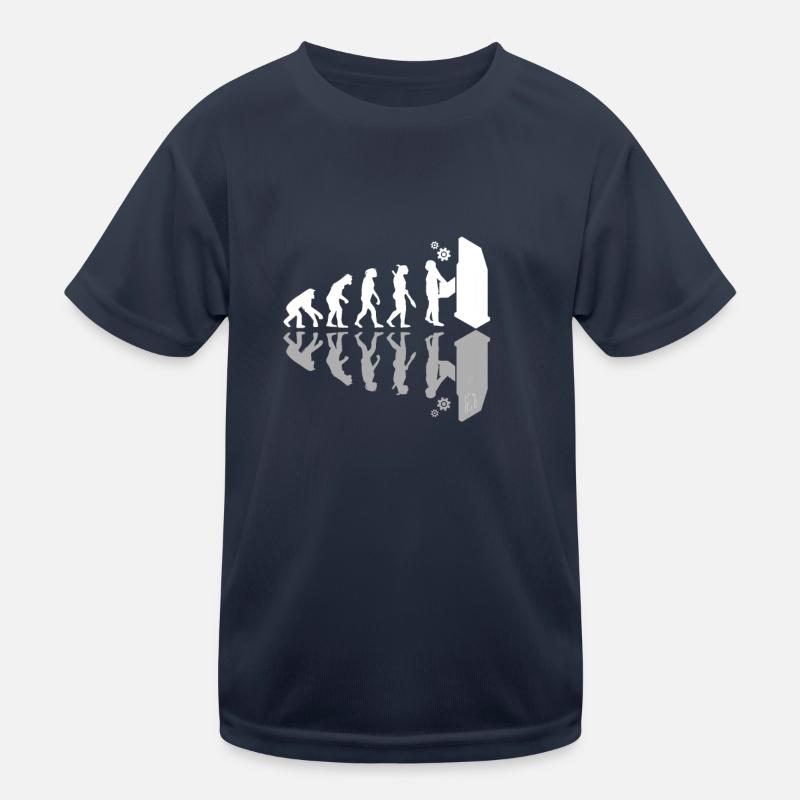 Opérateur de machine CNC Machiniste Human Evolution T-shirt sport Enfant
