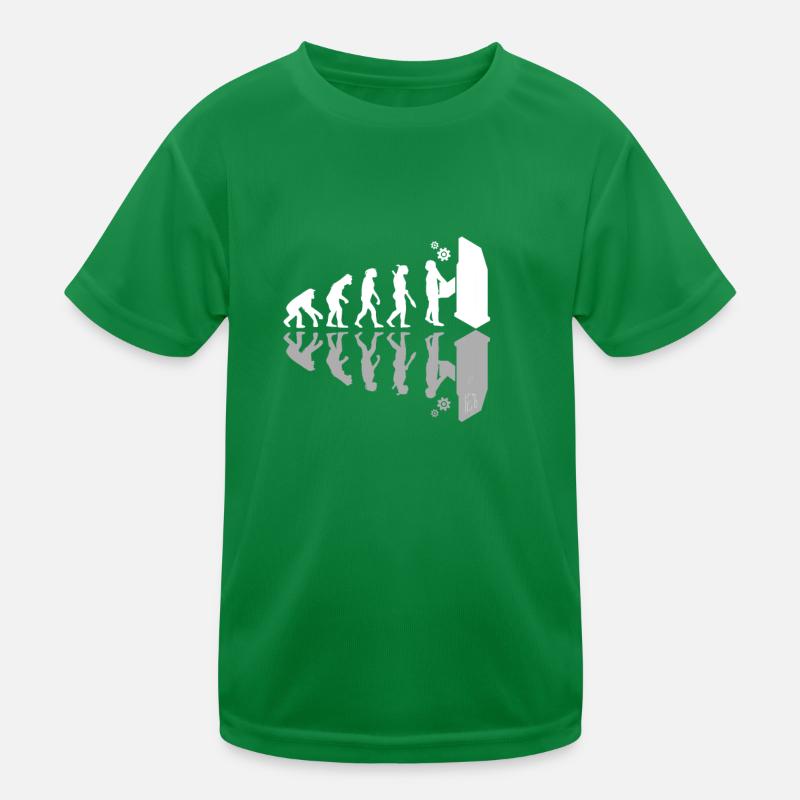 CNC Machine Operator Human Evolution Machinist Kinder Funktions-T-Shirt