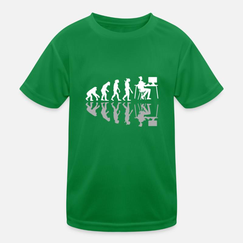 Human Evolution Web Designer Humor Digital Design Kids Functional T-Shirt