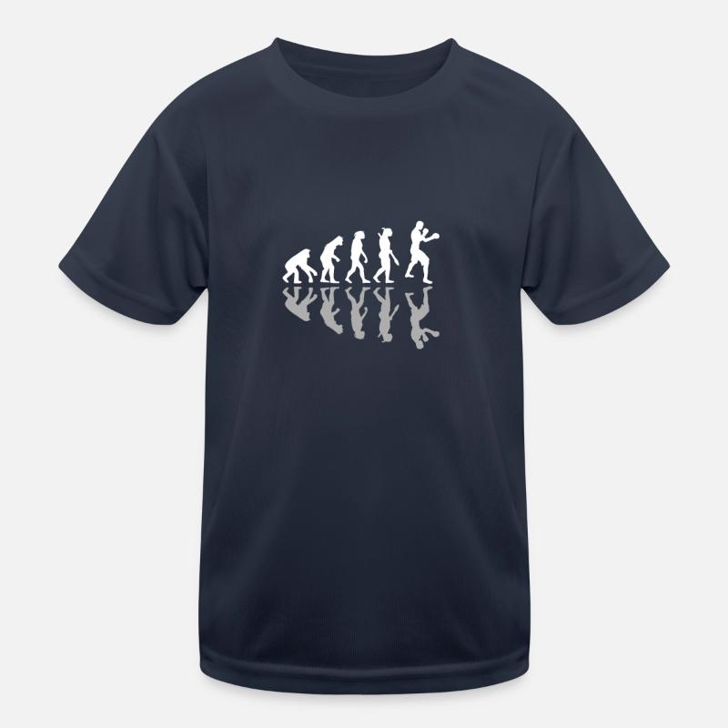 Human Evolution Boxer Boxing Lover Kickboxing T-shirt sport Enfant