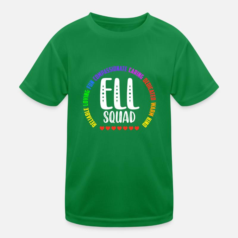 ELL Squad School Assistant School Langue anglaise T-shirt sport Enfant