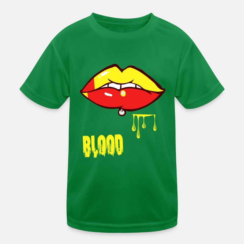 piercing & blood Kids Functional T-Shirt
